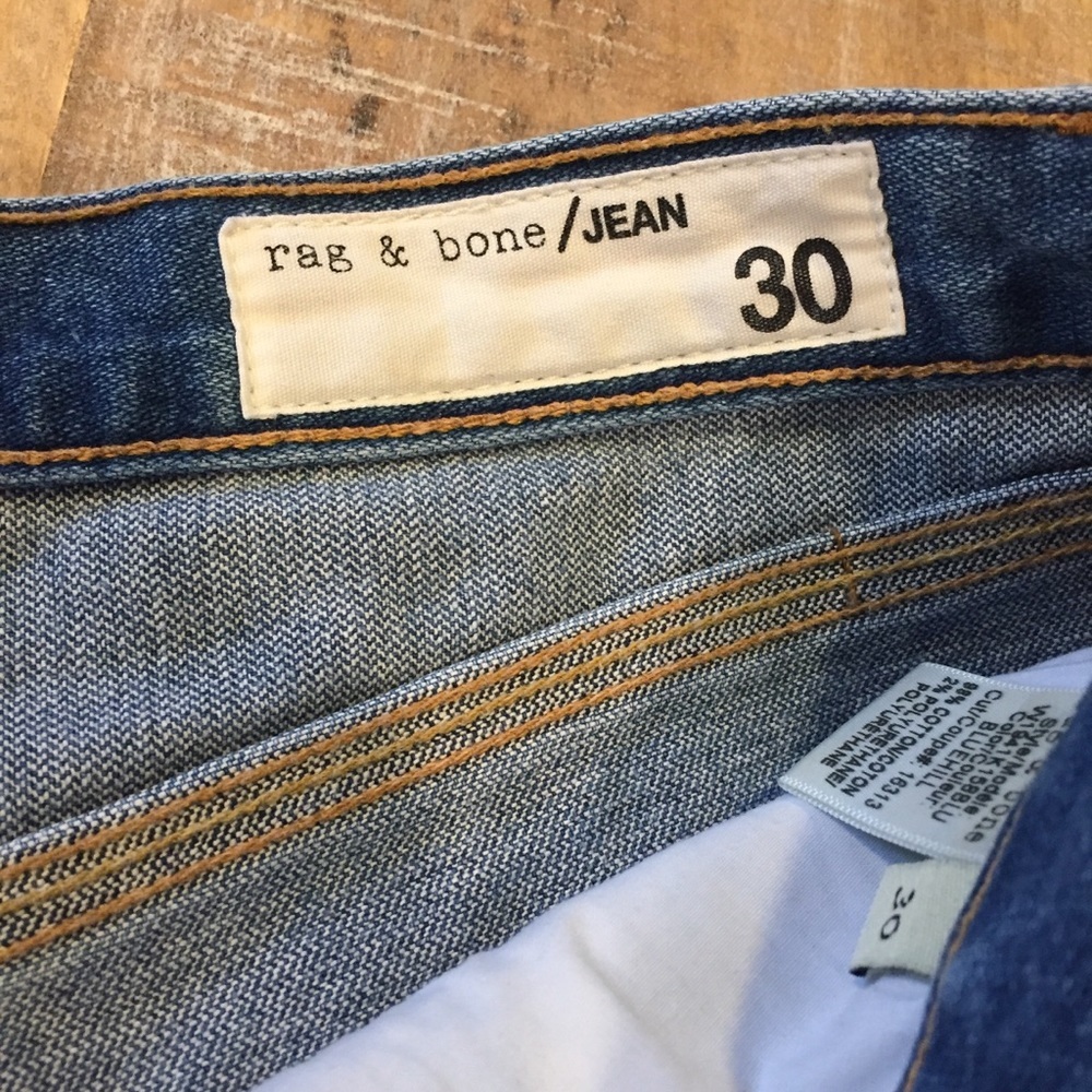 NWT rag & bone Lou high rise jean shorts 30 - Picture 4 of 8
